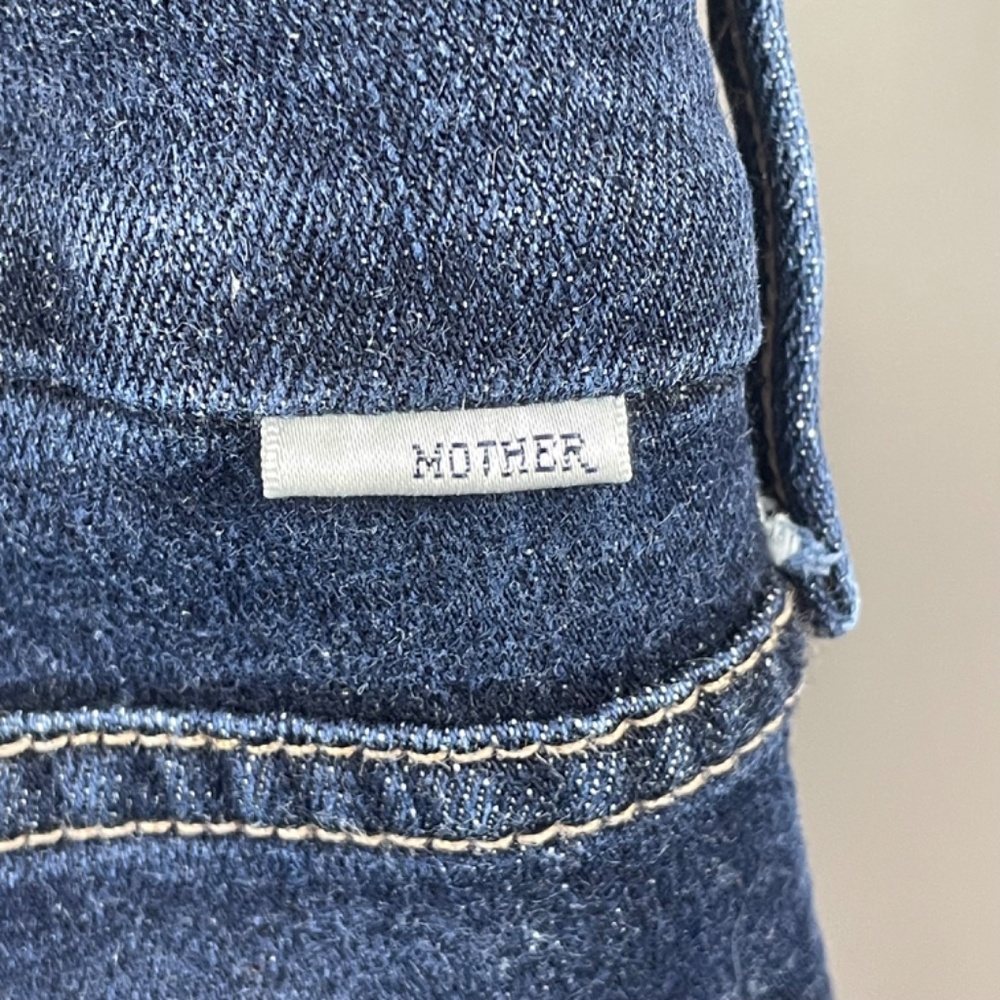 Mother Jeans Womens 27 blue denim looker skinny designer casual - Picture 9 of 12